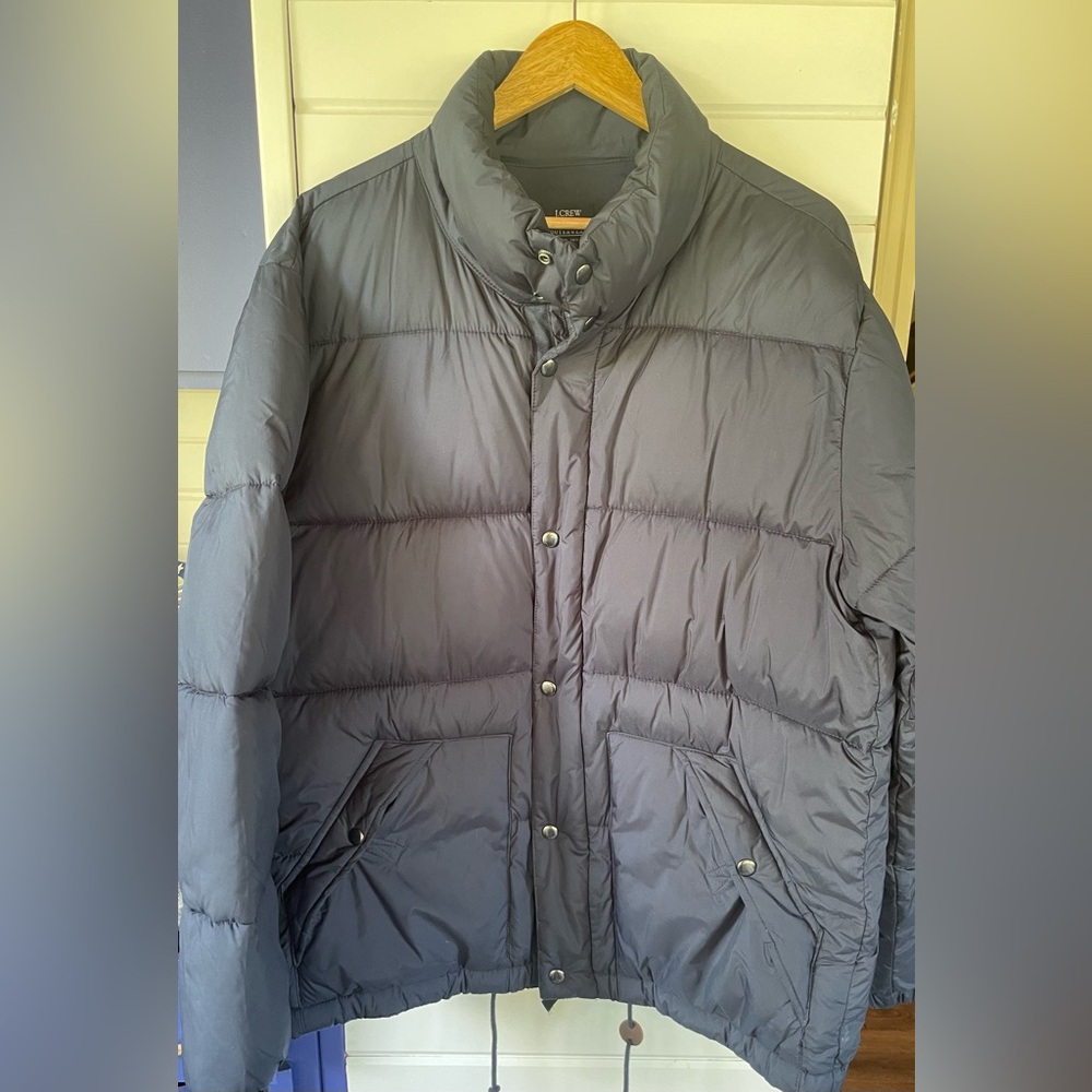 J. Crew Navy Blue Puffer Jacket